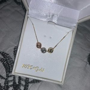 10K gold necklace w/ multicolored charms✨